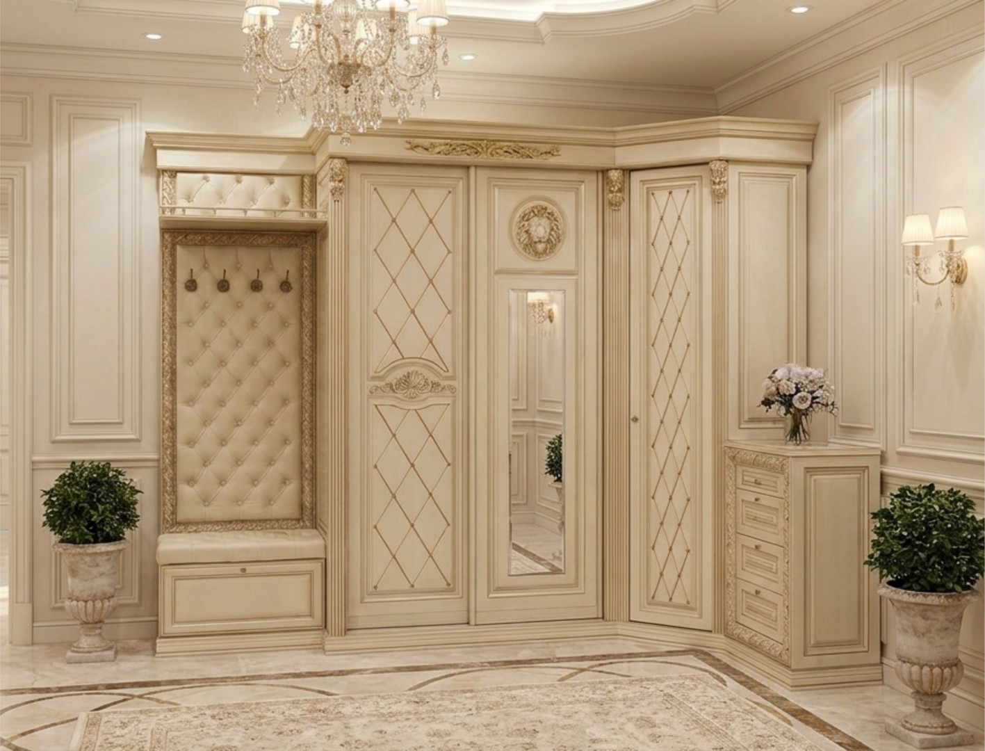 Шкаф-купе Б8.72-3/1 (декор 